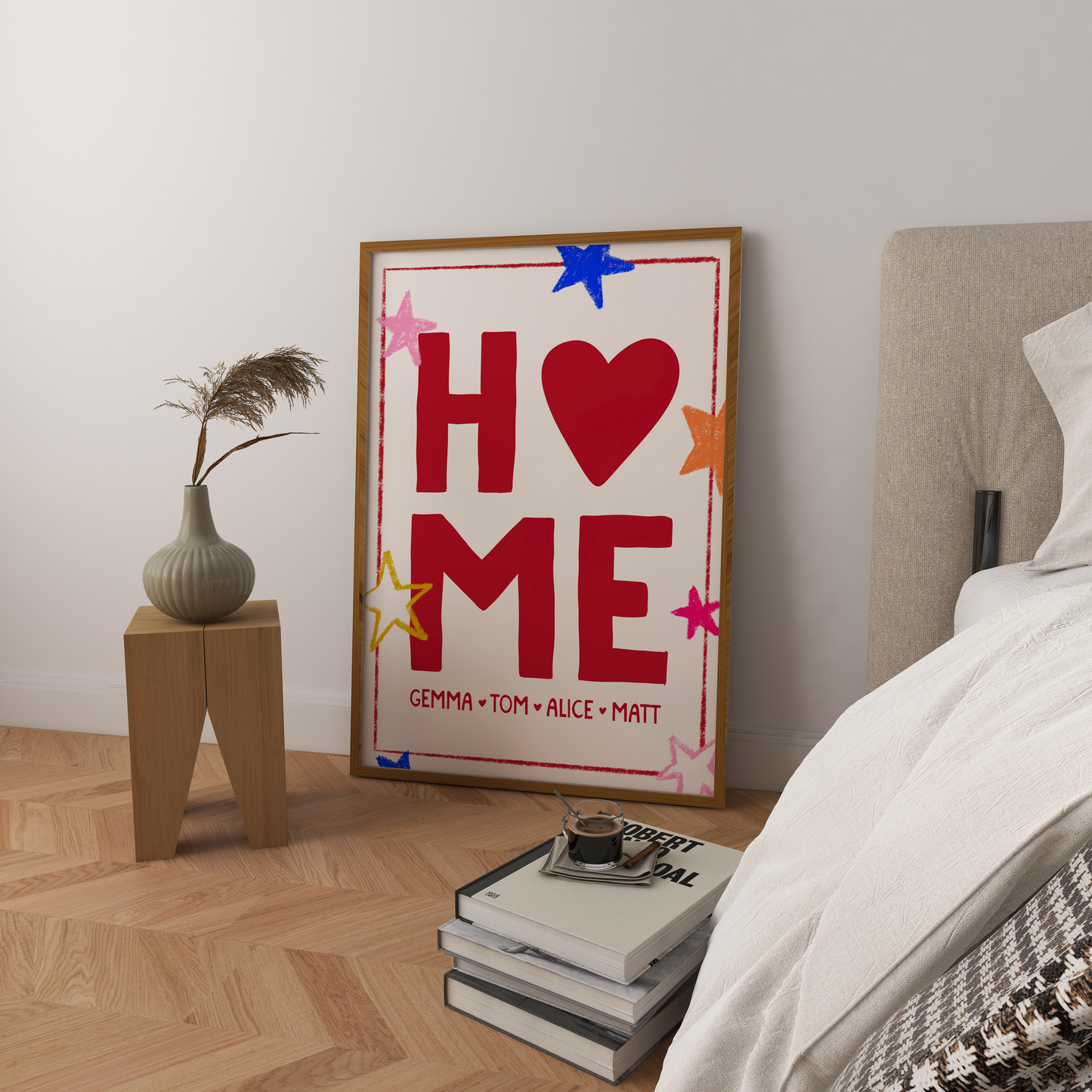 Personalised Name Home Art Print
