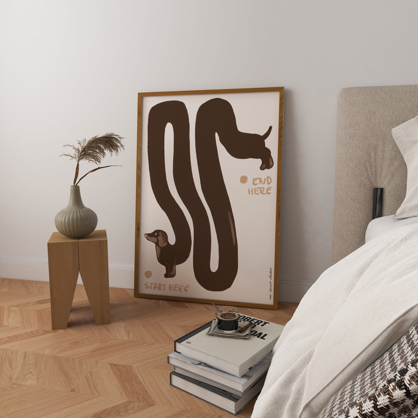 Sausage Dog Maze Art Print