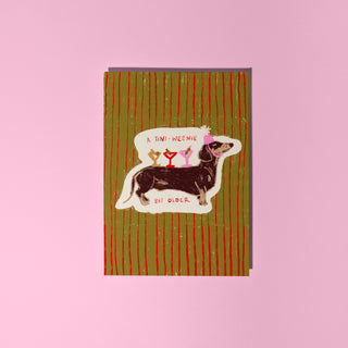 A Tini-Weenie Bit Older Greetings Card | Martini Lover