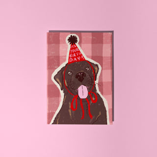 Labrador Happy Birthday Greetings Card | Dog Lover