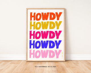Howdy Print | Western Wall Art