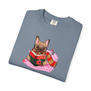 French Bulldog Book Lover Shirt, Frenchie Reading T Shirt, Wizard Dog Tee, Fantasy Reader Gift, BookTok Shirt, Comfort Colors Dog Mom Gift