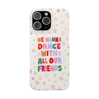 We Wanna Dance With All Our Friends Colourful Star Protective Snap Case