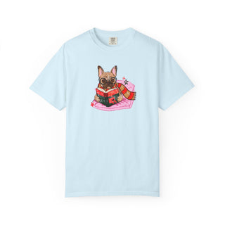 French Bulldog Book Lover Shirt, Frenchie Reading T Shirt, Wizard Dog Tee, Fantasy Reader Gift, BookTok Shirt, Comfort Colors Dog Mom Gift