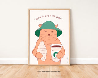 Lil Cat Treat Print