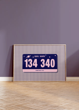 134340 License Plate Art Print | Digital Download