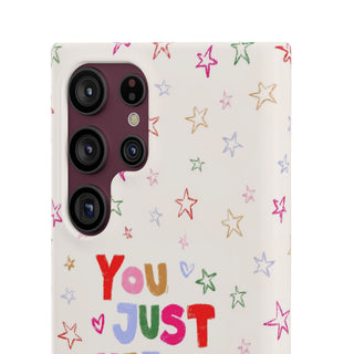 You Just Need a Little Love Phone Case — Cute Pastel Stars iPhone Snap Case