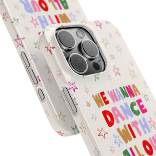 We Wanna Dance With All Our Friends Colourful Star Protective Snap Case