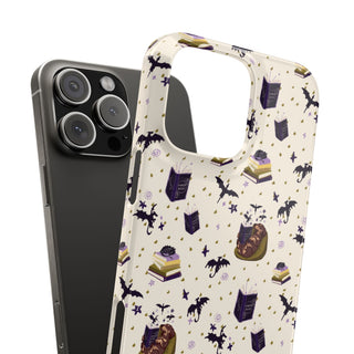 'Fourth Bone' Dachshund Phone Case — Cute Reading Pattern Snap Case