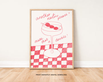 Another Martini Print without a frame