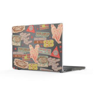 Love Yourself Her Clear Sticker Collage Macbook Case