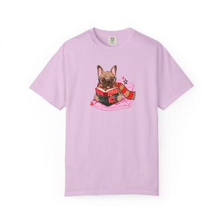 French Bulldog Book Lover Shirt, Frenchie Reading T Shirt, Wizard Dog Tee, Fantasy Reader Gift, BookTok Shirt, Comfort Colors Dog Mom Gift