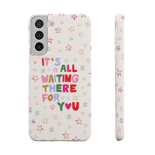 It's All Waiting There For You Pastel Stars Protective Snap Case
