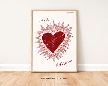 Mi Amor Art Print without a frame