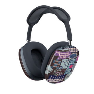 AirPod Max Case — Purple Collage Sticker Design (The Truth Untold)