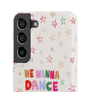 We Wanna Dance With All Our Friends Colourful Star Protective Snap Case