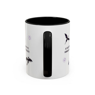Fourth Bone Dachshund Lover Coffee Mug — "A Dog Without Its Human Is a Tragedy" Accent Mug