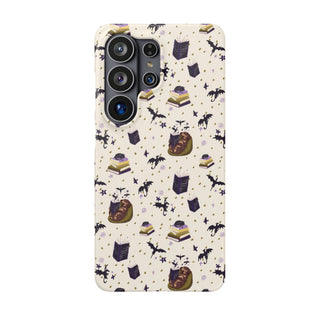 'Fourth Bone' Dachshund Phone Case — Cute Reading Pattern Snap Case