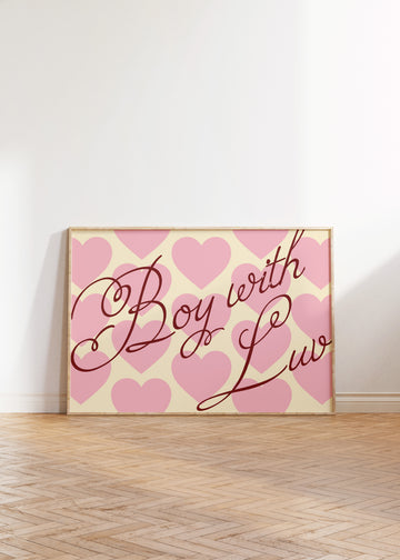 Boy With Luv Art Print without a frame
