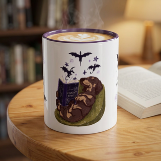 Fourth Bone Dachshund Lover Coffee Mug — "A Dog Without Its Human Is a Tragedy" Accent Mug