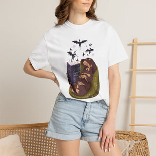 Dachshund Fourth Bone T-Shirt — Cozy Magical Book Lover + Fantasy Reader Tee