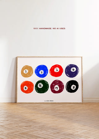 Pool Balls Landscape Print
