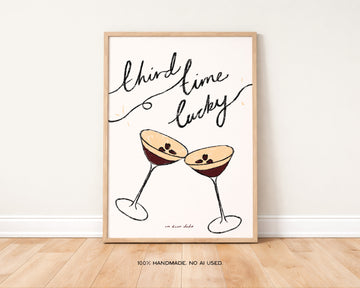 Third Time Lucky Art Print without a frame