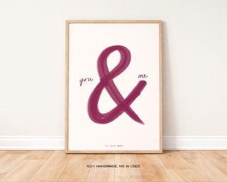 You and Me Art Print