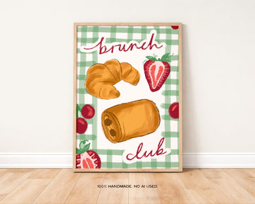 Brunch Club Print without a frame
