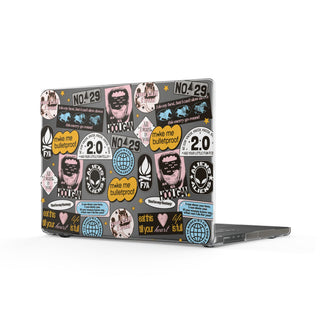 Sticker Collage Clear MacBook Case