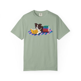 Border Collie Book Lover Shirt, Reading Dog T Shirt, Fantasy Book Lover Gift, Cute Bookish Dog Tee, Dog Mom Gift, Booktok Shirt