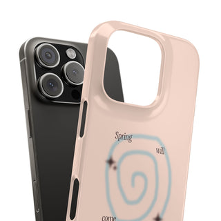 Spring Will Come Spiral Snap Phone Case