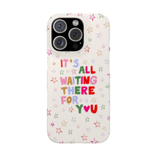 It's All Waiting There For You Pastel Stars Protective Snap Case