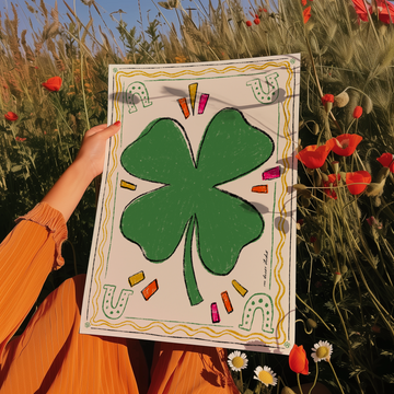 4 Leaf Clover Art Print without a frame