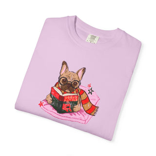 French Bulldog Book Lover Shirt, Frenchie Reading T Shirt, Wizard Dog Tee, Fantasy Reader Gift, BookTok Shirt, Comfort Colors Dog Mom Gift