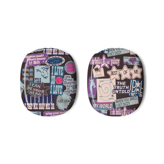 AirPod Max Case — Purple Collage Sticker Design (The Truth Untold)
