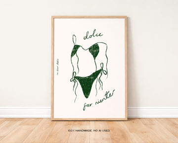 Dolce Far Niente Bikini Print without a frame