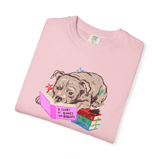 Staffordshire Bull Terrier Book Lover Shirt, Staffy Reading T Shirt, Fantasy Reader Gift, BookTok Dog Tee, Cute Dog Mum Shirt, Comfort Color