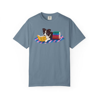 Border Collie Book Lover Shirt, Reading Dog T Shirt, Fantasy Book Lover Gift, Cute Bookish Dog Tee, Dog Mom Gift, Booktok Shirt