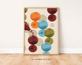 More Drinks Please Art Print | Wine Lovers Wall Decor
