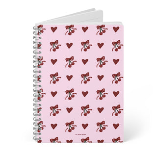 'Cherry Heart' A5 Notebook