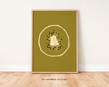 Kiwi Art Print | Fruit Wall Art without a frame