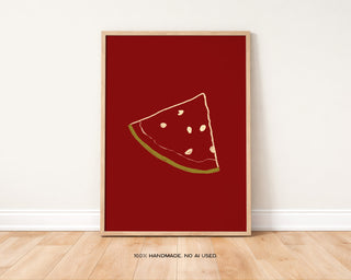 Watermelon Art Print | Fruit Wall Art