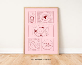 Pancakes for Two Art Print | Pop Wall Art