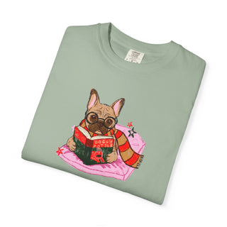 French Bulldog Book Lover Shirt, Frenchie Reading T Shirt, Wizard Dog Tee, Fantasy Reader Gift, BookTok Shirt, Comfort Colors Dog Mom Gift