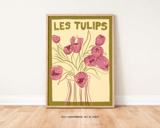 Les Tulips Art Print