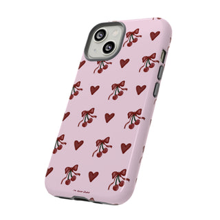 'Cherry Hearts' Double-Layered Protection Phone Case