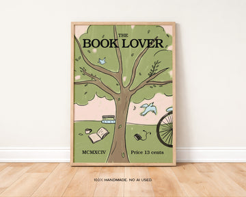 'The Book Lover' Art Print without a frame