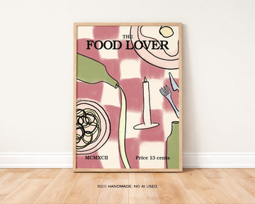 'The Food Lover' Art Print without a frame