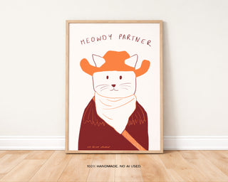 Meowdy Partner Print
